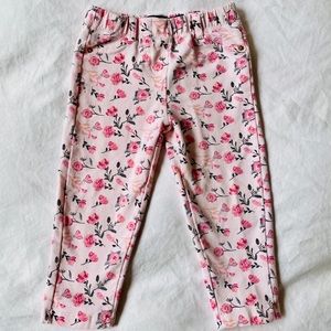 Cozy floral leggings